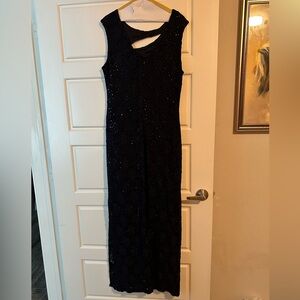 Navy blue evening dress 14